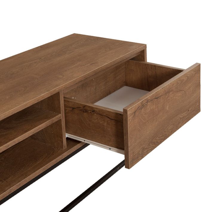 Έπιπλο τηλεόρασης Amedeo Megapap χρώμα καρυδί 180x40x50εκ.