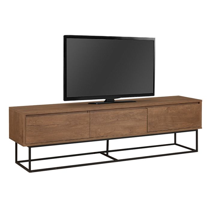 Έπιπλο τηλεόρασης Amedeo Megapap χρώμα καρυδί 180x40x50εκ.