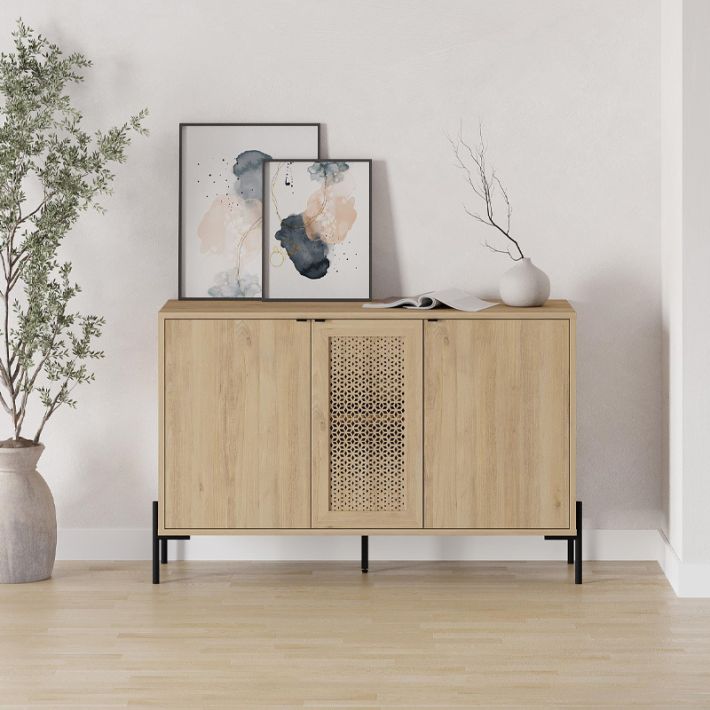 Μπουφές Naive Megapap χρώμα sapphire oak 126x40x80εκ.