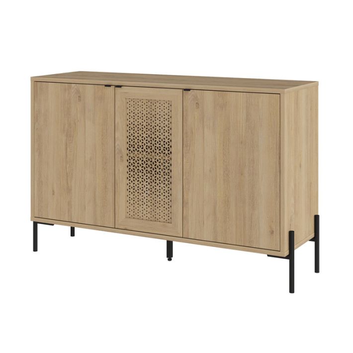 Μπουφές Naive Megapap χρώμα sapphire oak 126x40x80εκ.