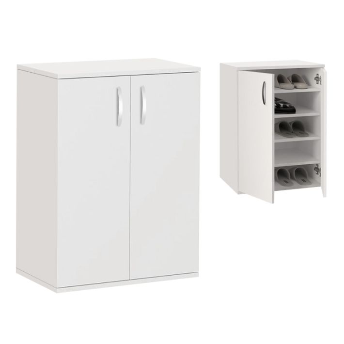 Παπουτσοθήκη - Ντουλάπι Manolo Megapap χρώμα λευκό 60x38x81,4εκ.