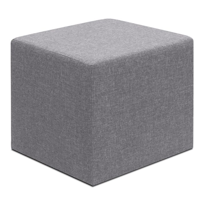 Σκαμπώ Linda Megapap υφασμάτινο χρώμα γκρι 40x40x40εκ.