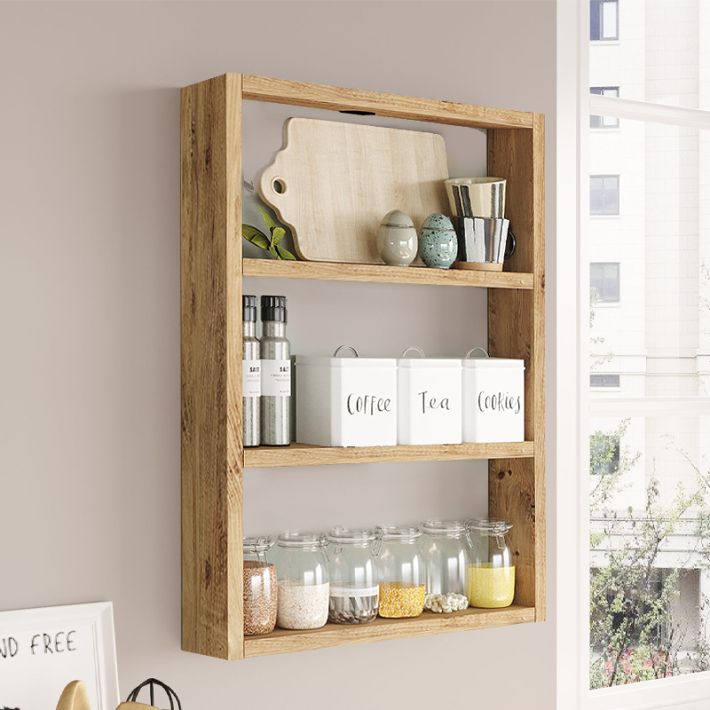 Ραφιέρα τοίχου Prena Megapap χρώμα atlantic pine 43,2x9x60εκ.