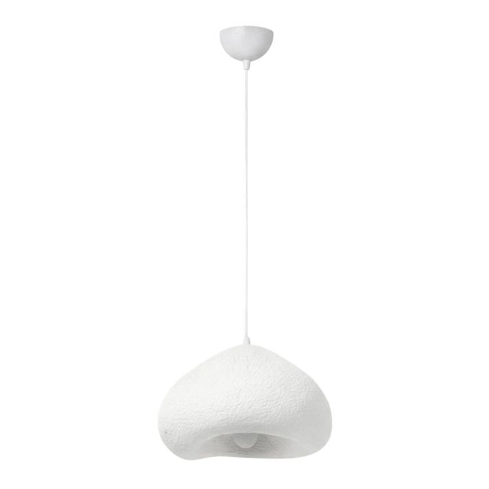 Φωτιστικό οροφής Nua Megapap E27 fiberglass μονόφωτο χρώμα λευκό 40x38x120εκ.