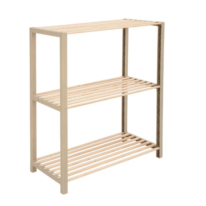 FixWood Ραφιέρα Κουζίνας Ξύλινη Μπεζ 65x29x78cm FIX-2004