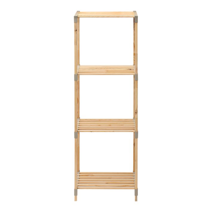 FixWood FIX-2053-4 Επιδαπέδια Ραφιέρα Μπάνιου Ξύλινη 38x30x116cm