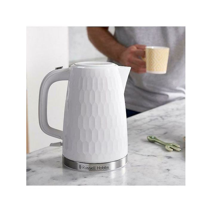 Russell Hobbs Honeycomb Βραστήρας 1.7lt 2400W Λευκός