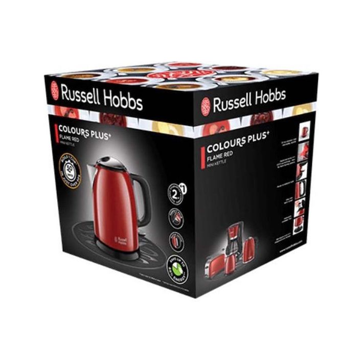 Russell Hobbs Plus Βραστήρας 1lt 2400W Κόκκινος