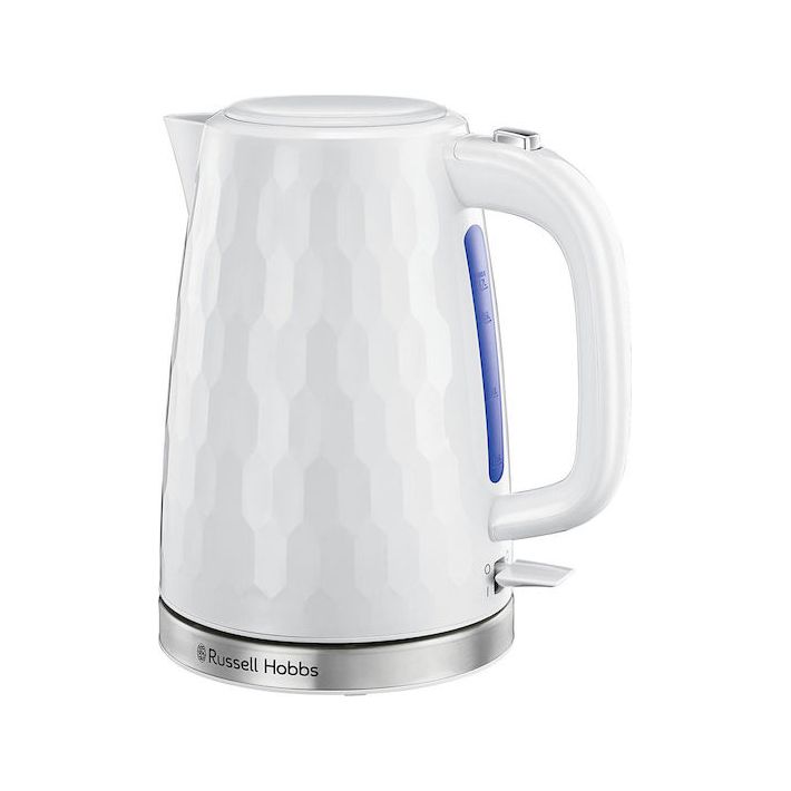 Russell Hobbs Honeycomb Βραστήρας 1.7lt 2400W Λευκός