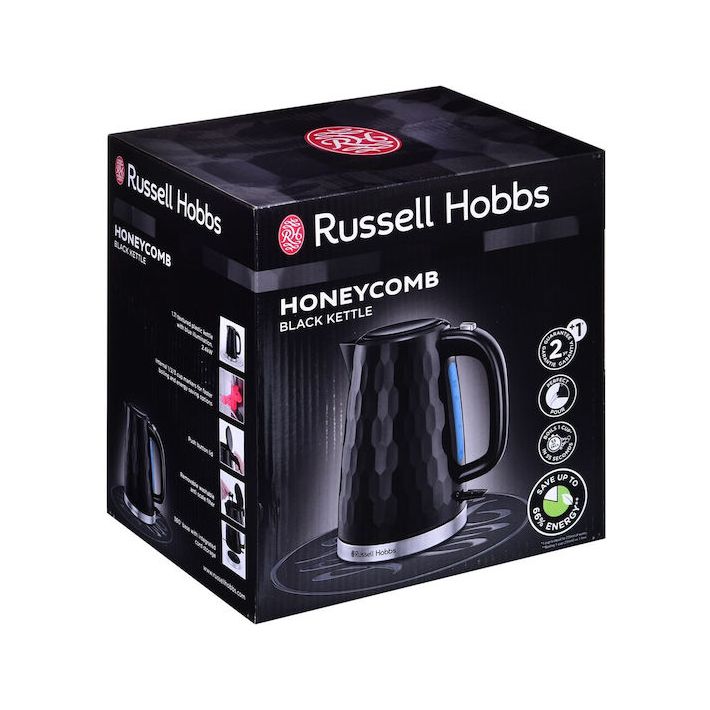 Russell Hobbs Βραστήρας 1.7lt 3000W Μαύρος