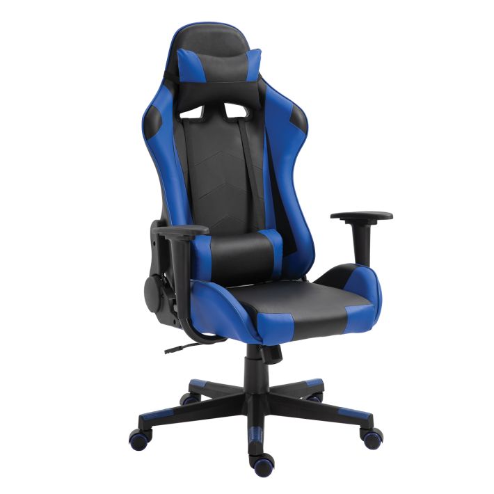 Καρέκλα Γραφείου Artelibre Gaming Navan Μπλε/μαύρο pvc 68x53x122-131cm
