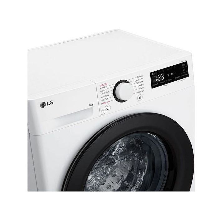 LG Πλυντήριο Ρούχων 8kg με Τεχνολογία Ατμού 1200 Στροφών AI DD F2WR508SBW