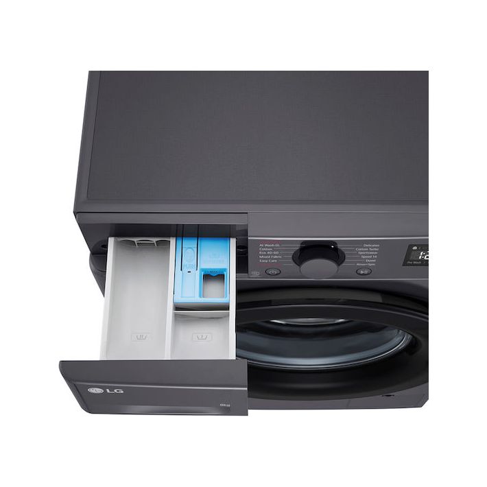 LG Πλυντήριο Ρούχων 8kg με Τεχνολογία Ατμού 1200 Στροφών AI DD Γκρι F2WR508SBM