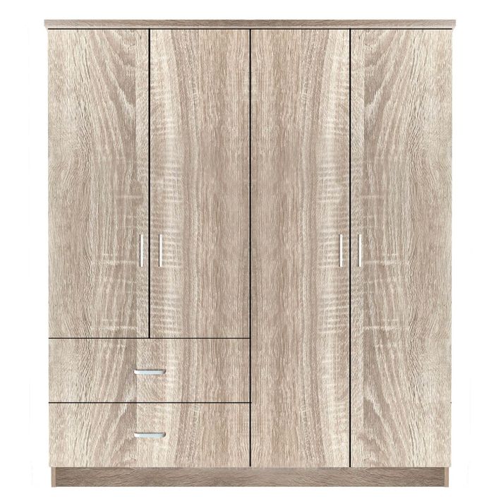 Ντουλάπα Artelibre Candy Cane Φυσικό Χρώμα 160x50x195cm