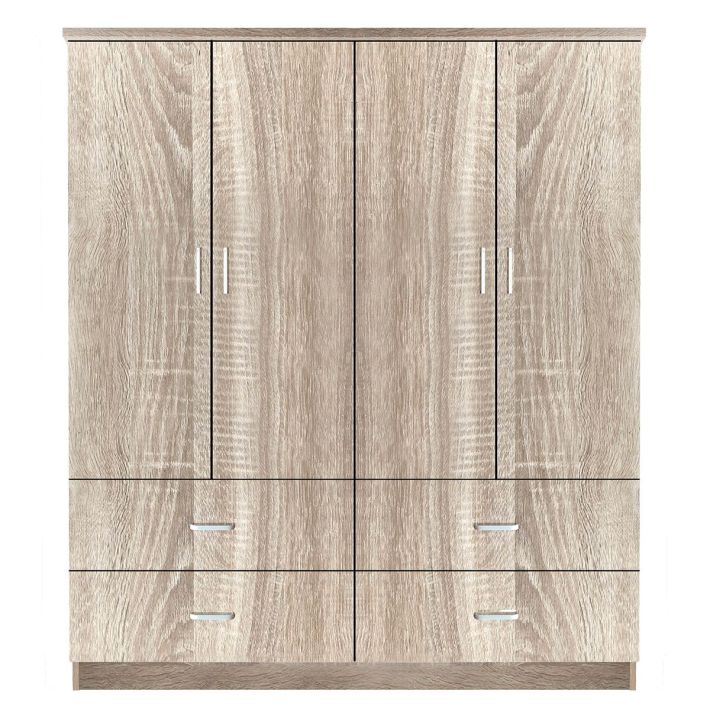 Ντουλάπα Artelibre Amazon Lily Φυσικό Χρώμα 160x50x180cm