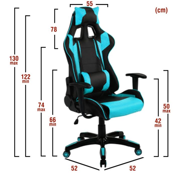 Πολυθρόνα Γραφείου Artelibre Gaming Κυλληνη Μπλε/μαύρο pvc 66x67x127-135cm