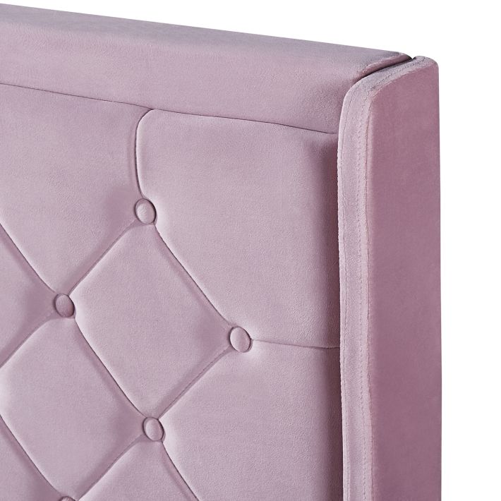 Κρεβάτι Διπλό Artelibre Annona Ανοιχτό ροζ Βελούδο 217x175x117.5cm (Στρώμα 160x200cm)