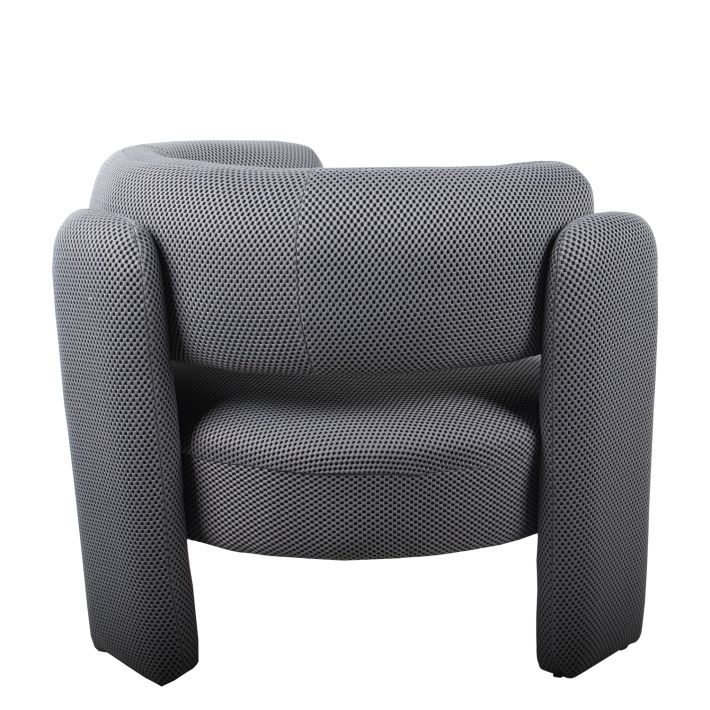 Πολυθρόνα Artelibre Adrastea Γκρι Ύφασμα 94x88x73cm