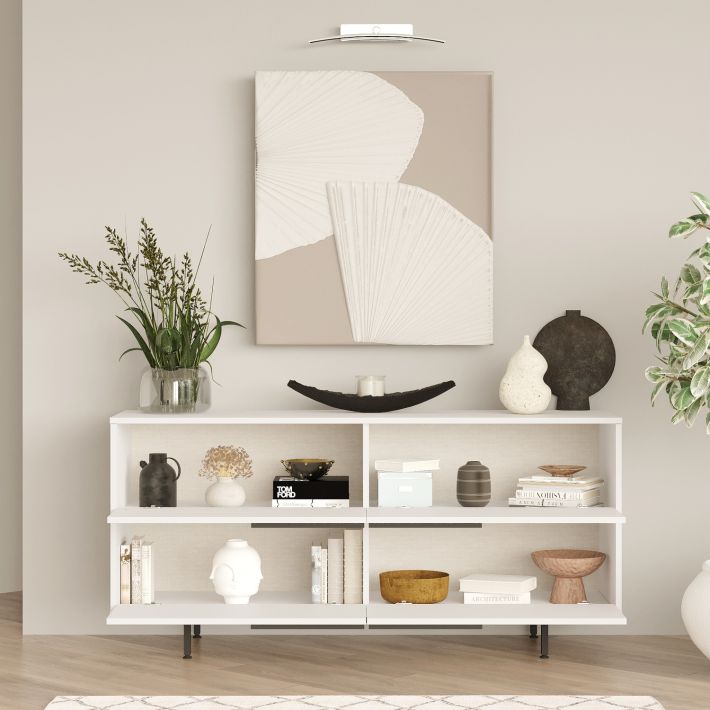 Μπουφές Artelibre Cartmel Λευκό Μοριοσανίδα/μέταλλο 44.5x160x74.3cm