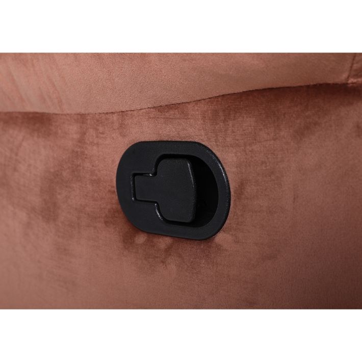 Πολυθρόνα Ανακλινόμενη Artelibre Carinae Καφέ Βελούδο 93x90x100cm
