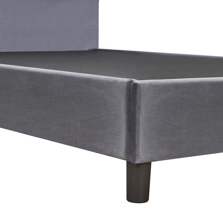 Κρεβάτι Ημίδιπλο Artelibre Juniper Γκρι Ύφασμα 209x132x125cm (Στρώμα 120x200cm)
