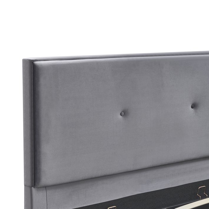 Κρεβάτι Υπέρδιπλο Artelibre Yuma Γκρι Ύφασμα 214x1170x10cm (Στρώμα 160x200cm)