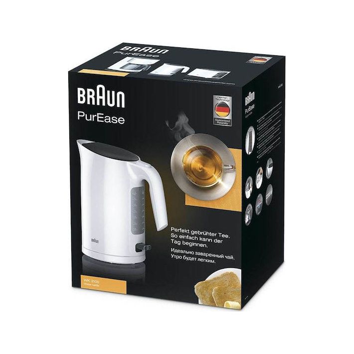 Braun Βραστήρας 1.7lt 2200W Λευκός Κωδικός: 0X21010008