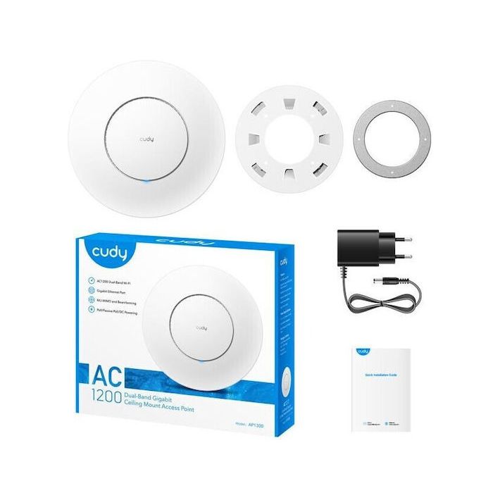 Cudy AP1300-P WiFi Mesh Network Access Point Wi-Fi 5 Dual Band (2.4 & 5GHz)