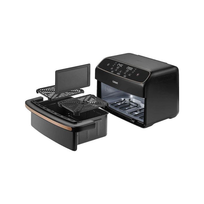 Cosori TwinFry Compact Air Fryer με Wi-Fi & Διπλό Αποσπώμενο Κάδο 8.6lt Μαύρο