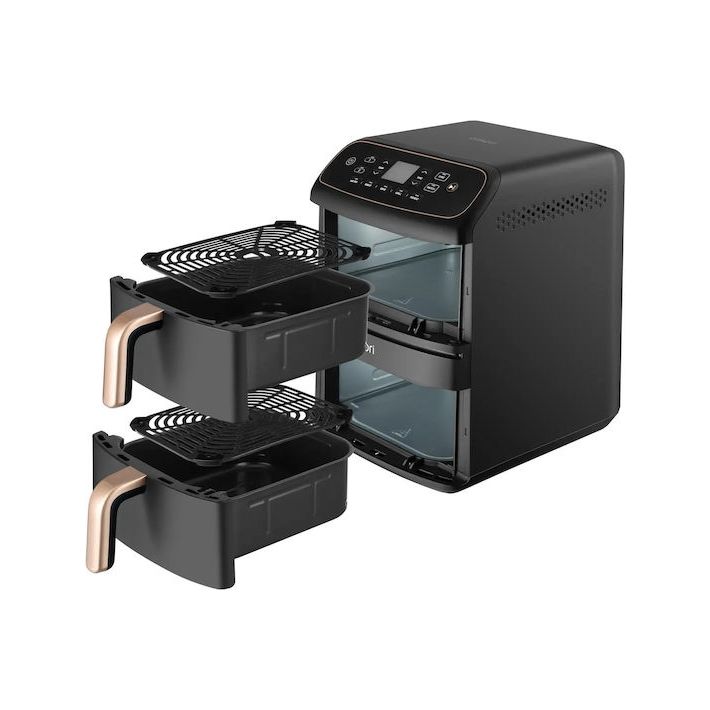 Cosori Air Fryer με Διπλό Αποσπώμενο Κάδο 8.6lt Μαύρο 1391504