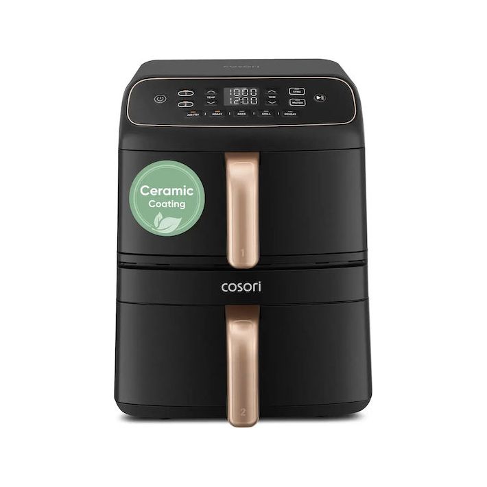 Cosori Air Fryer με Διπλό Αποσπώμενο Κάδο 8.6lt Μαύρο 1391504