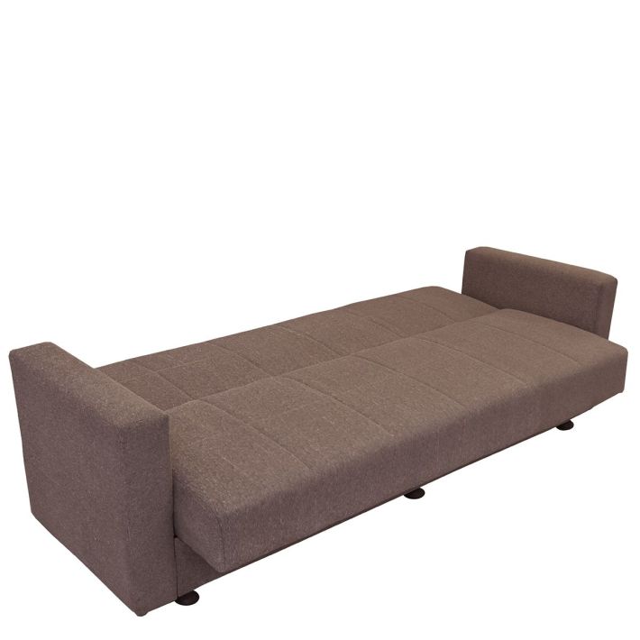 Καναπές Κρεβάτι Artelibre Amethyst Τριθέσιος Cappuccino 214x78x78cm