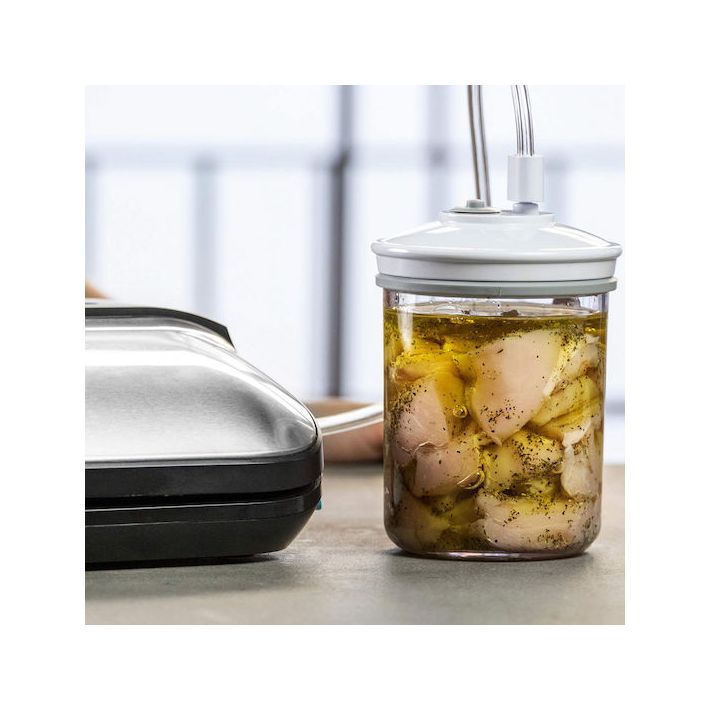Cecotec Συσκευή Vacuum Εξωτερική με Μέγιστο Μήκος Σφραγίσματος 200mm Αυτόματη Sealvac Steel