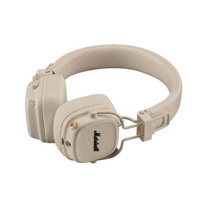 Marshall Major V Ασύρματα / Ενσύρματα On Ear Ακουστικά με 100 ώρες Λειτουργίας και Quick Charge Μπεζ
