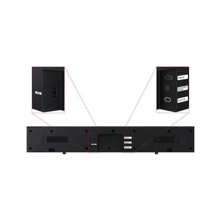 Samsung Soundbar 2.0 Bluetooth και HDMI 40W Μαύρο HW-B400F/ZF