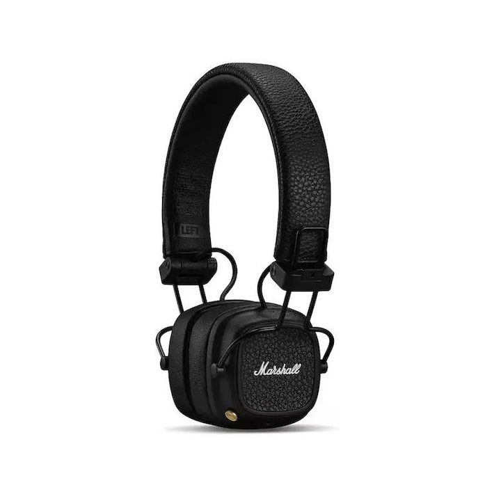 Marshall Major V Ασύρματα / Ενσύρματα On Ear Ακουστικά με 100 ώρες Λειτουργίας και Quick Charge Μαύρα
