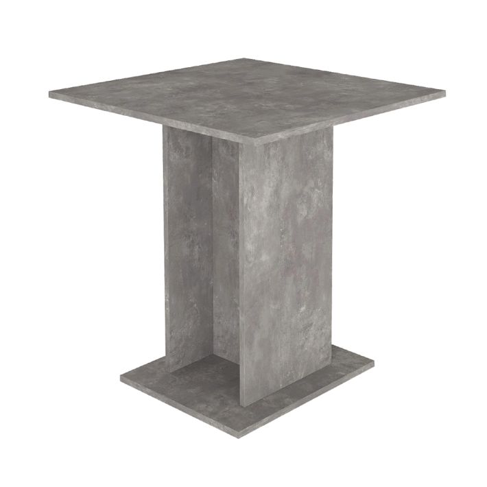 Τραπέζι Allos Megapap χρώμα γκρι σκυροδέματος 75x75x77εκ.