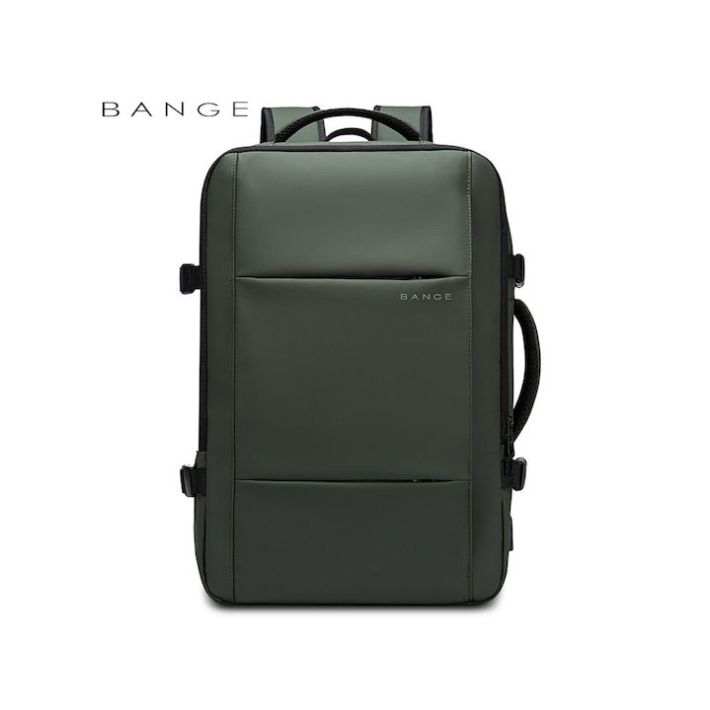 Bange 1908 Αδιάβροχη Τσάντα Πλάτης για Laptop 17.3" με Θύρα USB σε Χακί χρώμα