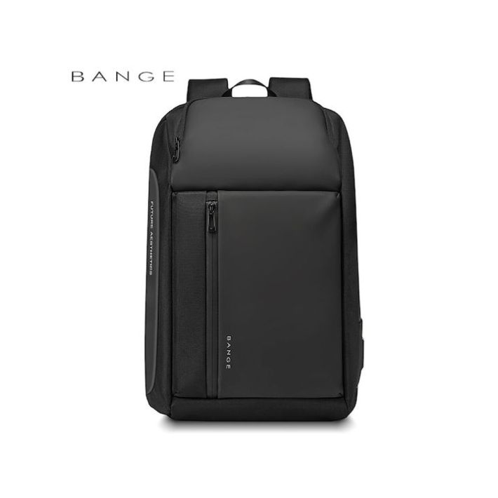 Bange 7663 Αδιάβροχη Τσάντα Πλάτης για Laptop 15.6" με Θύρα USB σε Μαύρο χρώμα