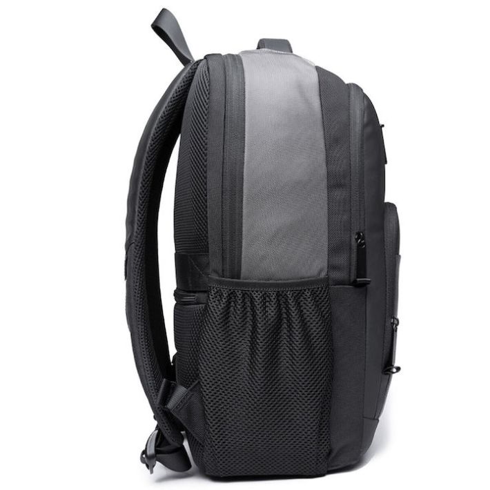 Bange 1921 Αδιάβροχη Τσάντα Πλάτης για Laptop 15.6" με Θύρα USB σε Γκρι χρώμα
