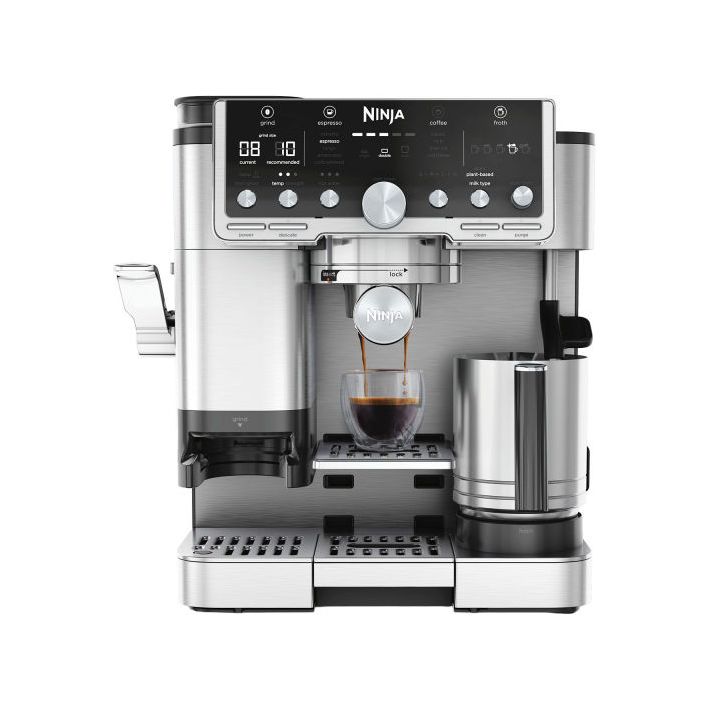 Ninja Luxe Cafe Pro Series Αυτόματη Μηχανή Espresso 1650W Πίεσης 15bar για Cappuccino με Μύλο Άλεσης Καφέ ES701EU