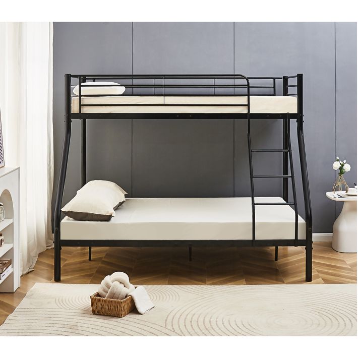Κουκέτα Artelibre Osage Μαύρο Μέταλλο 200x148x161cm (Στρώματα 90x190cm/140x190cm)