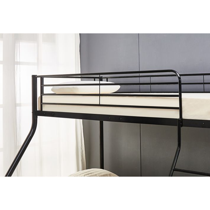 Κουκέτα Artelibre Osage Μαύρο Μέταλλο 200x148x161cm (Στρώματα 90x190cm/140x190cm)