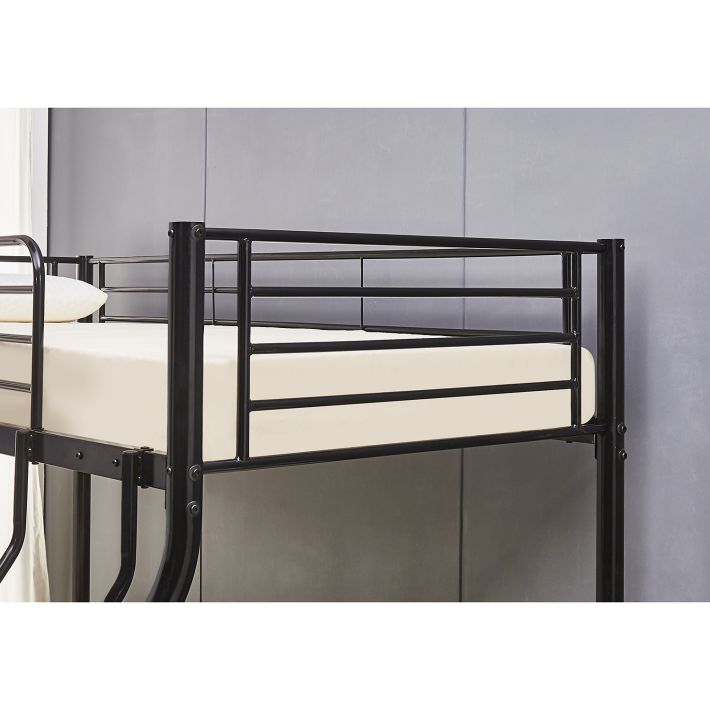 Κουκέτα Artelibre Osage Μαύρο Μέταλλο 200x148x161cm (Στρώματα 90x190cm/140x190cm)