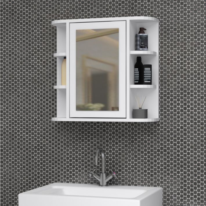 Καθρέπτης μπάνιου Diro Μegapap χρώμα λευκό 65x17,5x60εκ.