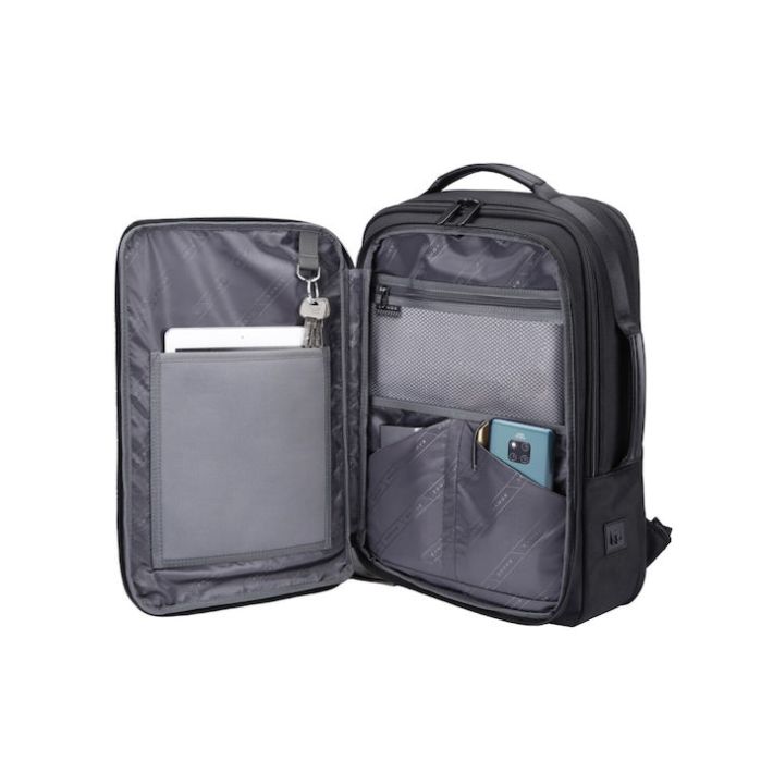 Bange 78918 Αδιάβροχη Τσάντα Πλάτης για Laptop 15.6" με Θύρα USB σε Μαύρο χρώμα