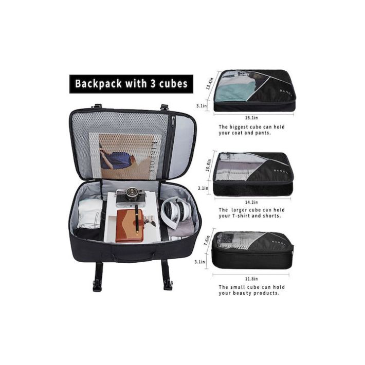 Bange Travel Overnight Cabin Αδιάβροχο 40lt Μαύρο