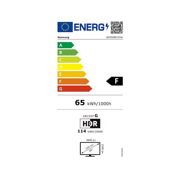 Samsung Smart Τηλεόραση 50" 4K UHD LED Crystal UHD U8000H HDR (2026) UE50U8072HUXXH