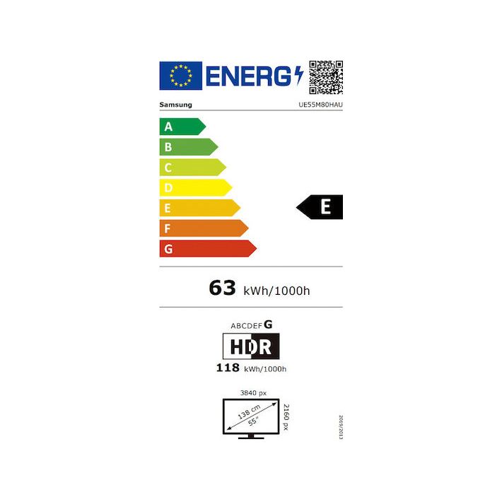 Samsung Smart Τηλεόραση 55" 4K UHD Mini LED M80H HDR (2026) UE55M80HAUXXH