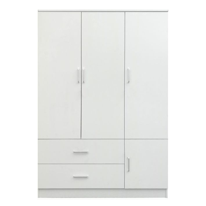 Ντουλάπα Artelibre Tuberosa Λευκό Μοριοσανίδα 120x50x180cm